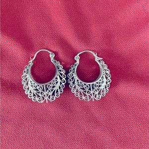 925 silver filagree earrings
